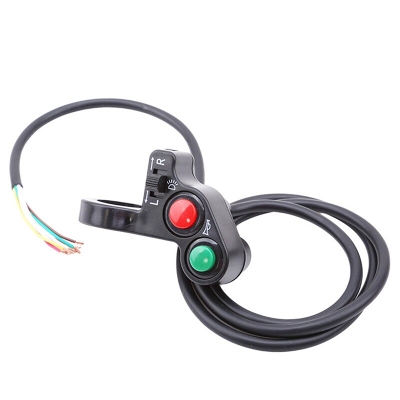 1Pc E-Bike Motorcycle Stuur Schakelaar Assemblage Elektrische Scooter Dirt Bike Richtingaanwijzer Claxon Op Uit Schakelaar