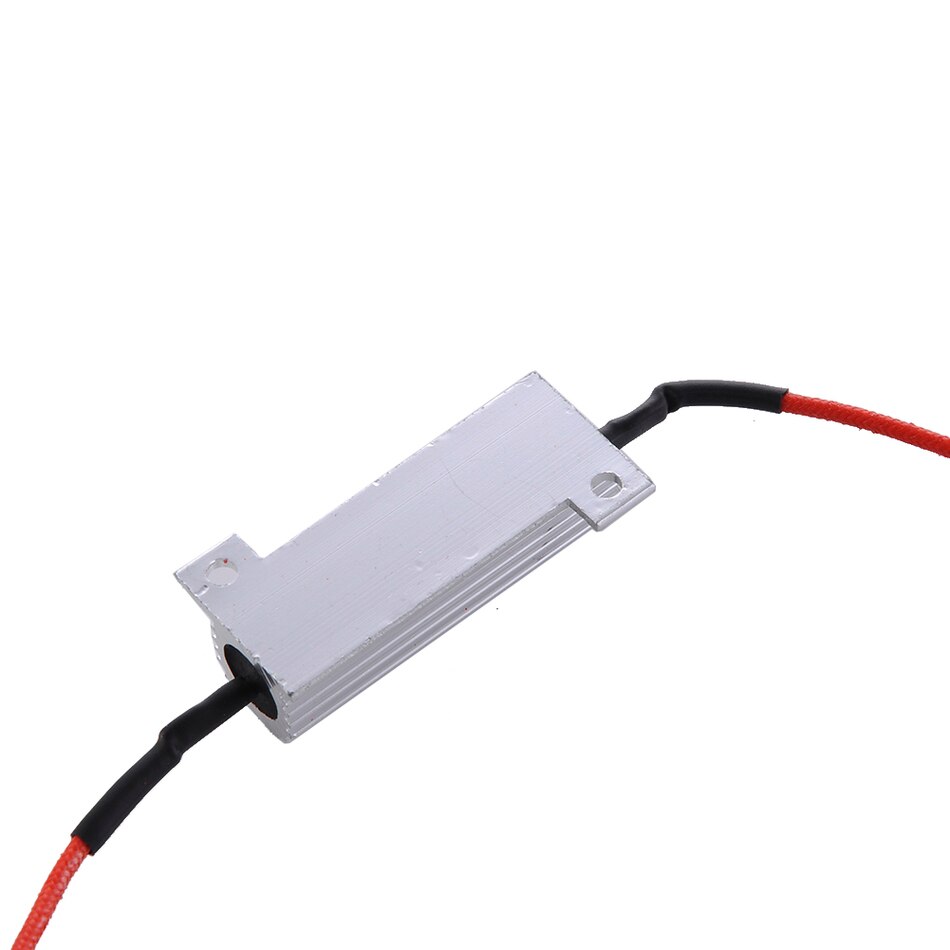 2pcs 50W 12V 6ohms LED Turn Signal Light Resistor Aluminum Alloy for Motorcycle Car Auto