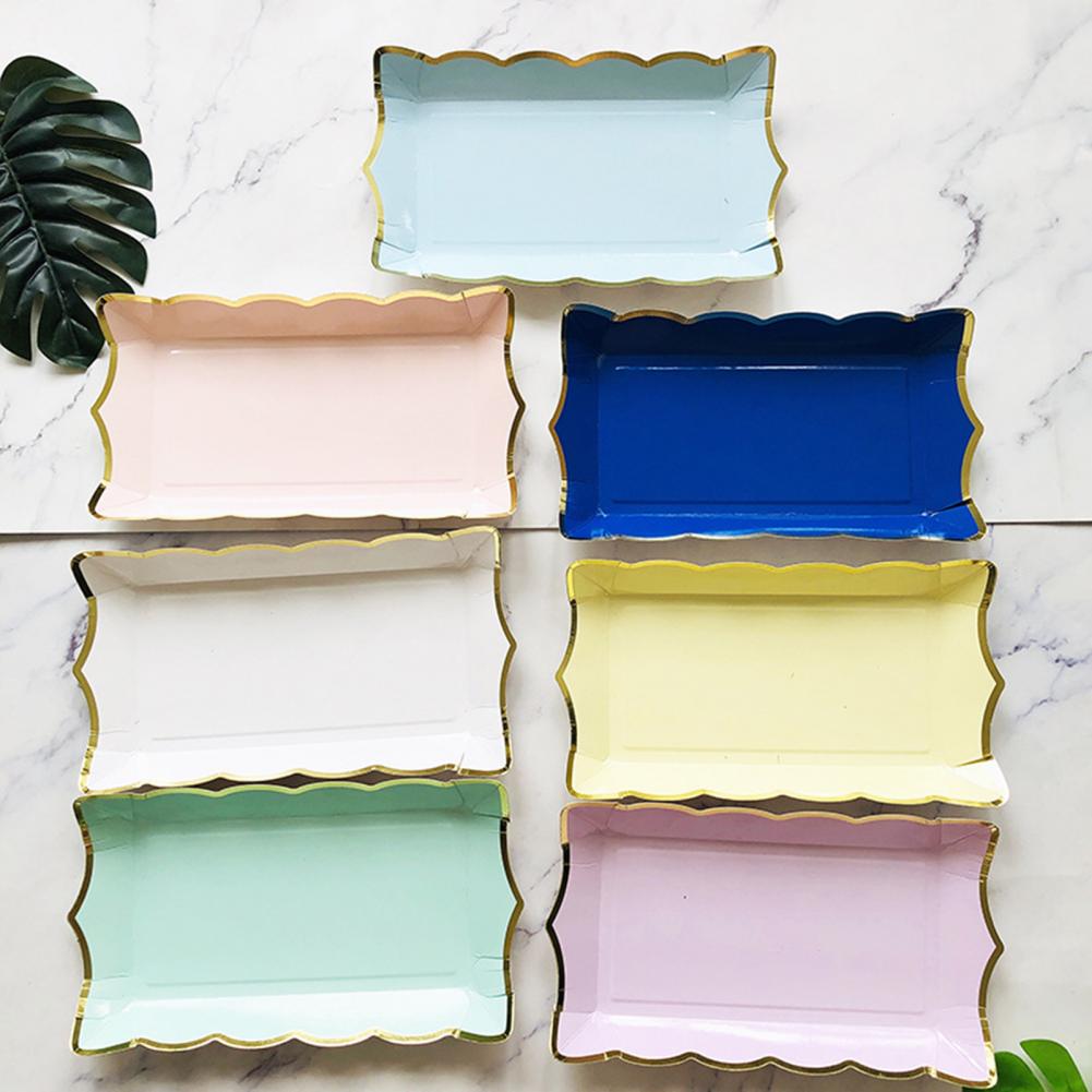 Convenient Usage Thin Rectangular Disposable Fruit Plate for Gathering