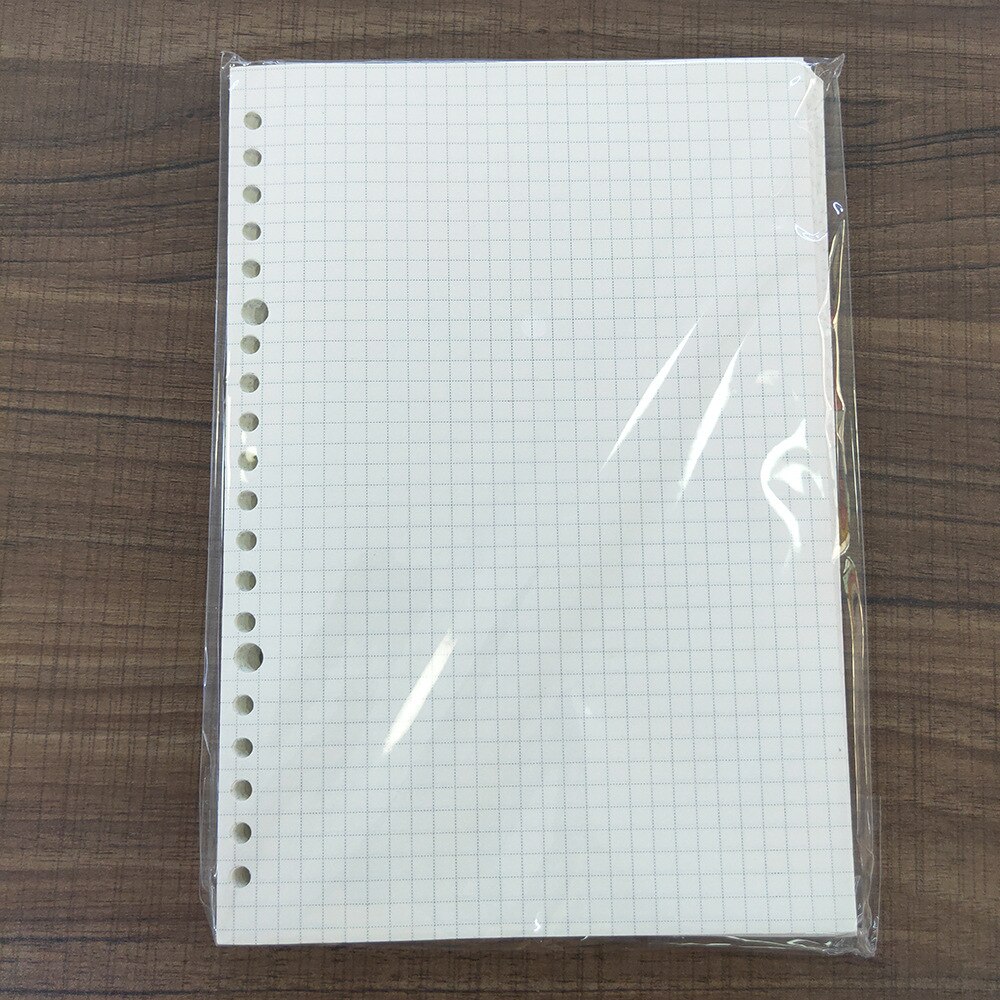 Classeur B5 cahier de classe d'étudiant détachable 26 trous A5/B5 bobine ligne horizontale cahiers de reliure: grid inner / B5