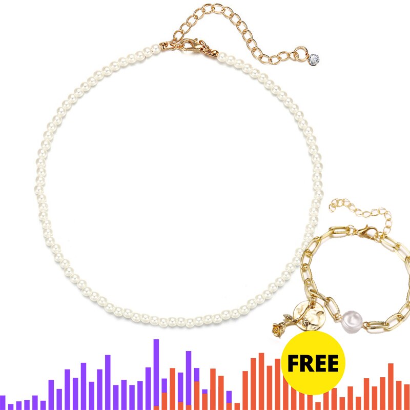 Punk Charm Chain Choker Necklace for Women Golden Miami Gold Thick Chain Link Choker Necklaces Female Jewelry: 50668   5382