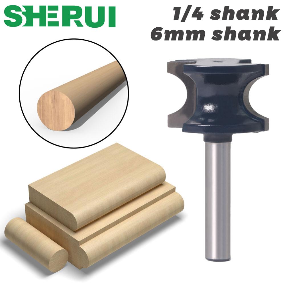SHERUI 1PCS Half Ronde Side Cutter Bit Router Bit 6mm shank 1/4 "schacht Houtbewerking bits 1 bestelling