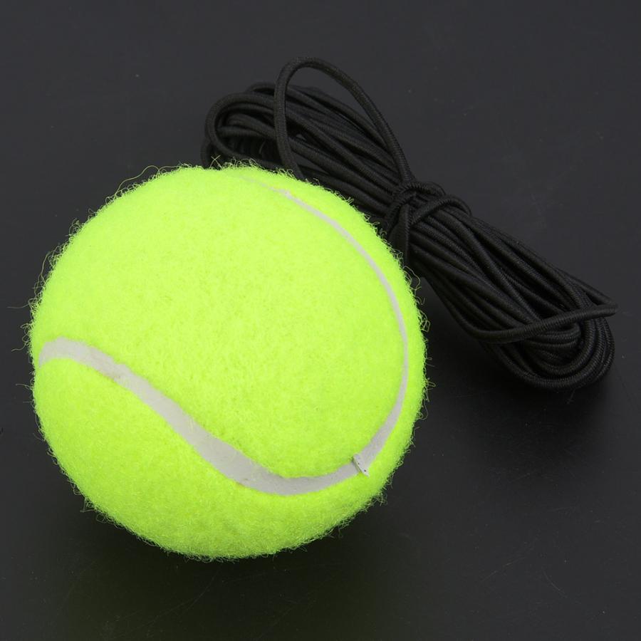 Pelotas de tenis para playa, pelota de tenis para principiantes, pelota de entrenamiento con cuerda de goma elástica de 4M para práctica individual, Tenis amarillo