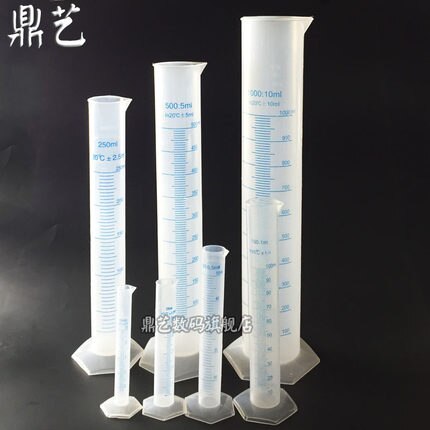 Blå linje kalibrering plast måle cylinder 1000ml kemiske eksperimentelle apparater forbrugsvarer