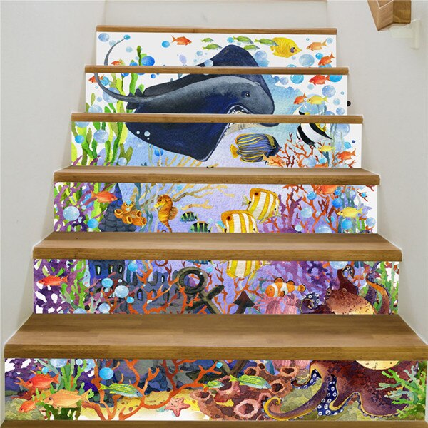 6 stücke/13 stücke Klavier Schlüssel Treppen Aufkleber Hause Dekoration Vinyl Selbst Klebe Tapete Für Wohnzimmer Kaffee Haus Treppe decals: FS020 / 13 Stücke