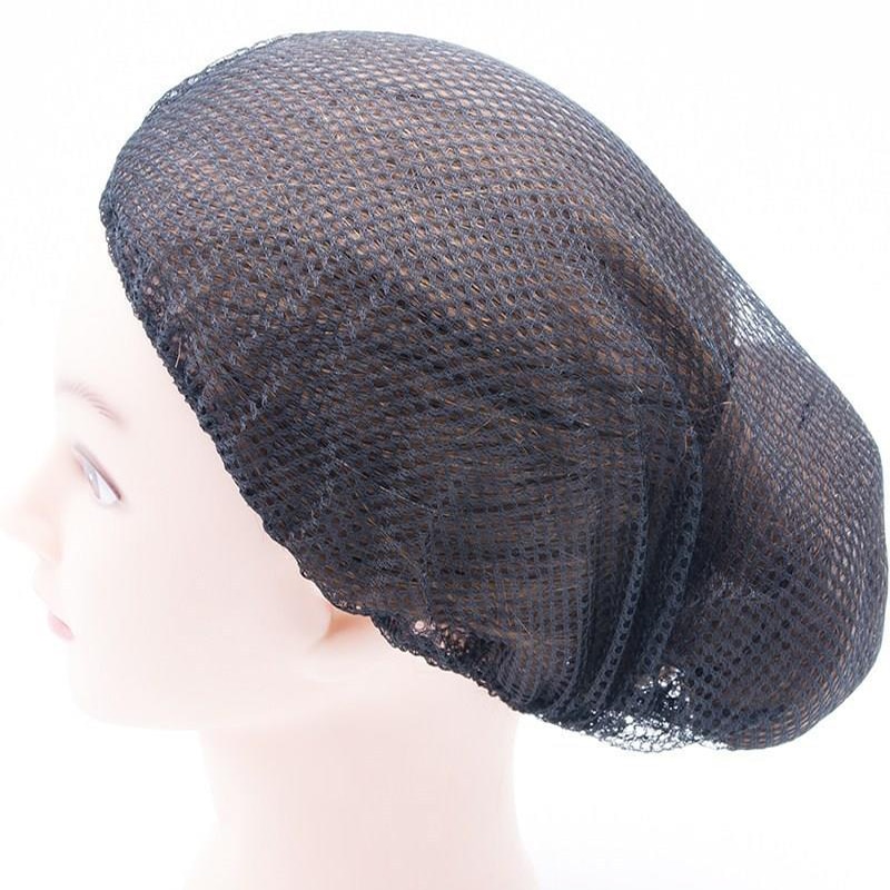 1PCS Full Hair Net False Hair Net Hospital Nurse Work Big Hair Net Sleep Wrap Hair Net Food Workshop Black Big Hair Net Hair Cap