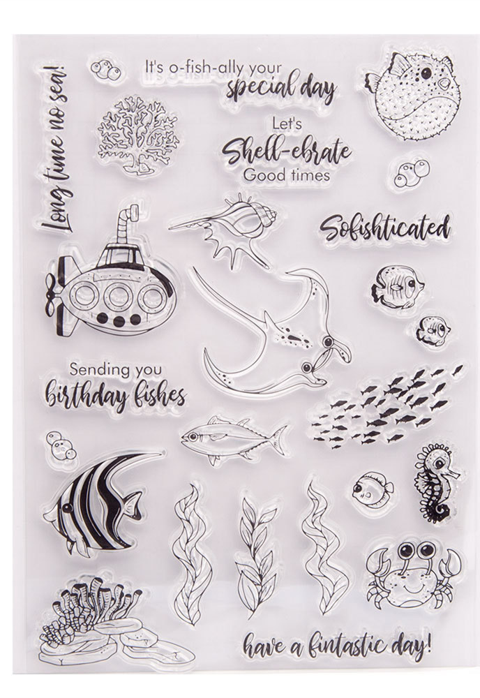 Świąteczne przezroczyste stemple Silikonowe przezroczyste stemple robić tworzenia kartek i scrapbookingu DIY: Czerwony