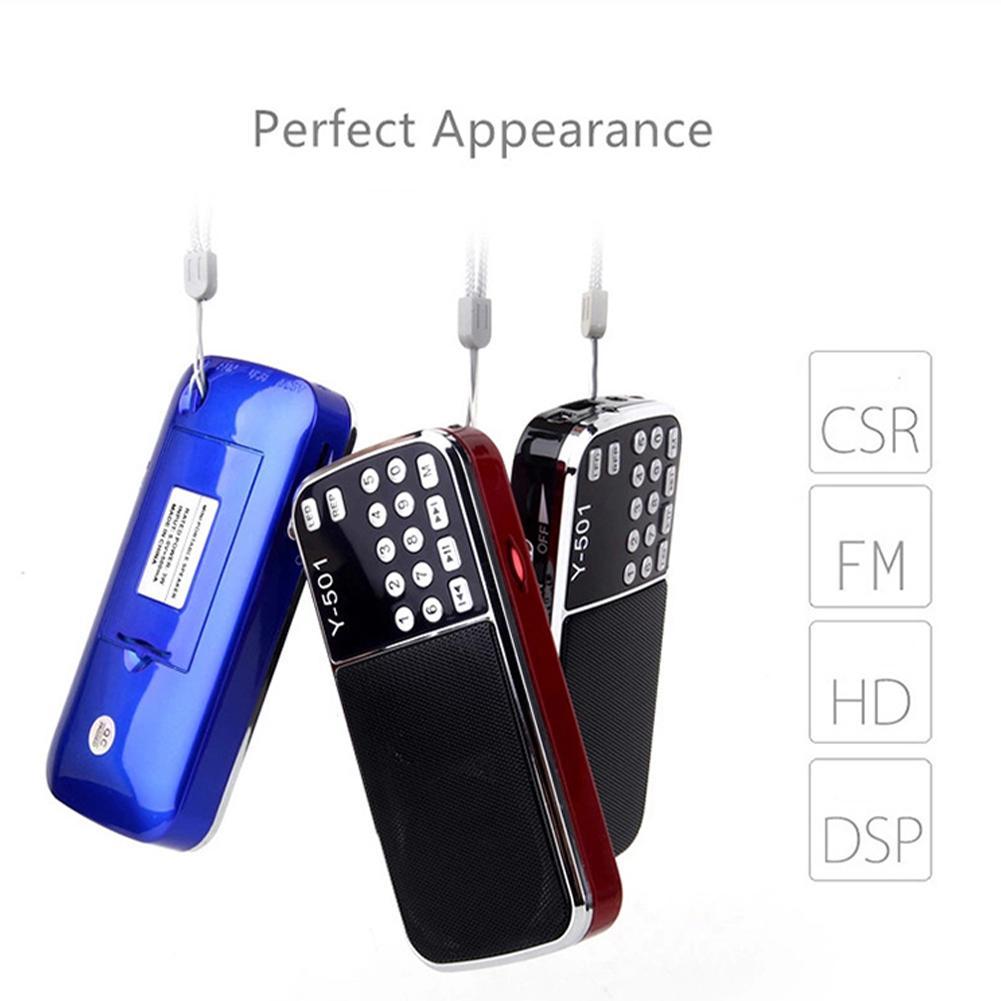L -088 hi-fi mini speakers  mp3 audio players flashlight amplifier support fm radio micro sd tf card portable