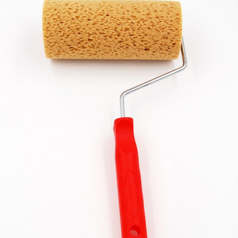 Verf Roller, Thuis Muur Textuur Patroon Decor Tool Plastic Handvat Spons Verf Roller, 7 Inch(M90A)