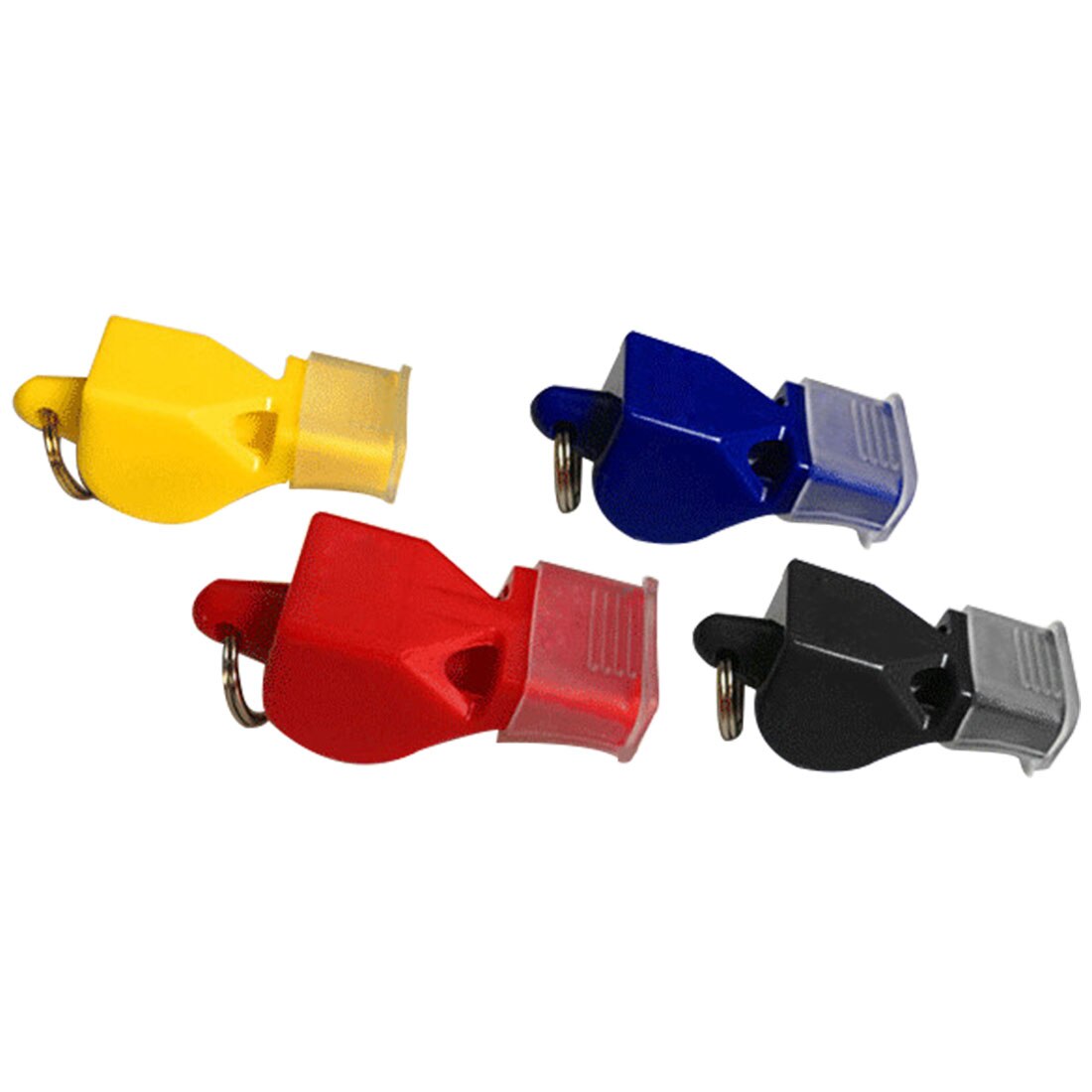 Silbato de plástico para fútbol, baloncesto, Hockey, béisbol, árbitro deportivo silbato de acampada, supervivencia con cordón, 1 Uds.