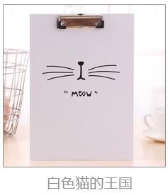 A4 Paper Clipboard Cartoon Paper Writing Pads as Big A4 File Folder: YELLOW