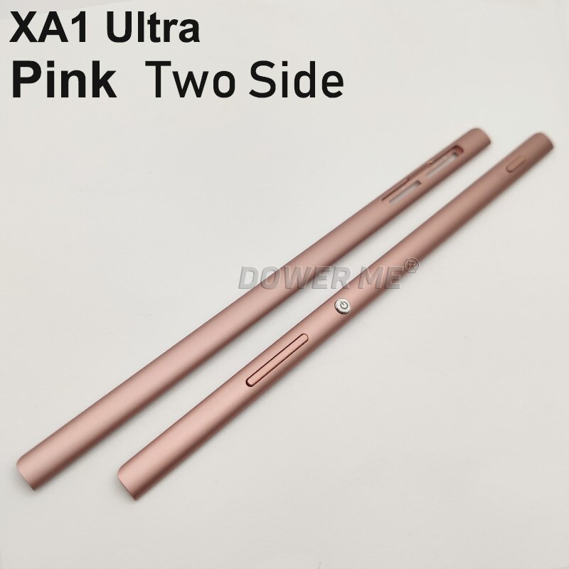 Dower Me Midden Frame Chassis Bezel Met Metal Side Deel En Bottons Lijm Voor Sony Xperia XA1 Ultra G3221 G3212 g3226 XA1U: Two Sides  Pink