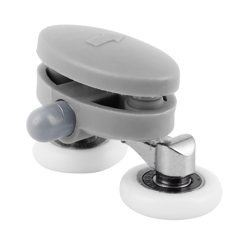 4x Twin Shower Glass Door Top / Bottom Rollers Runners Wheels Pulleys 23mm