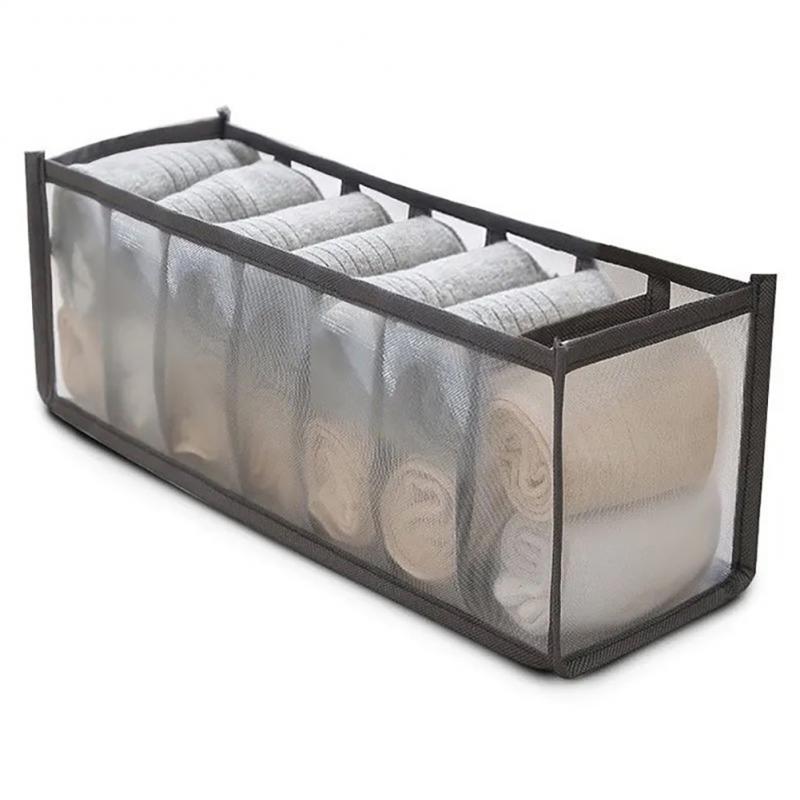 Ondergoed Organizer Kledingkasten Box Kast Kamer Organisatoren Opvouwbare Lade Huis Organisatie En Bh Opslag Slaapkamer Plank: Light Grey