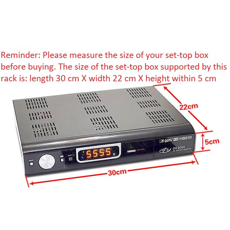 Set Top Box Rack Price Foldable Wall-Mounted Set-Top Box Rack Router Brac... – Grandado