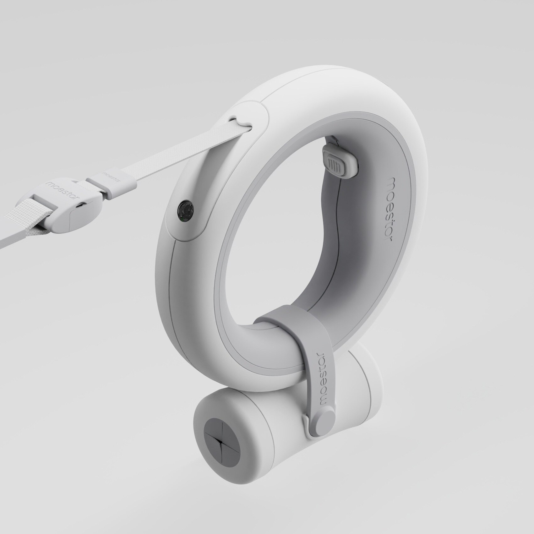 Moestar Smart UFO Versenkbare Hund Leine 2 Plus USB Lade LED Beleuchtung Seite Glow Anti-Slip Griff Ein-handed Bremse Pause Lock