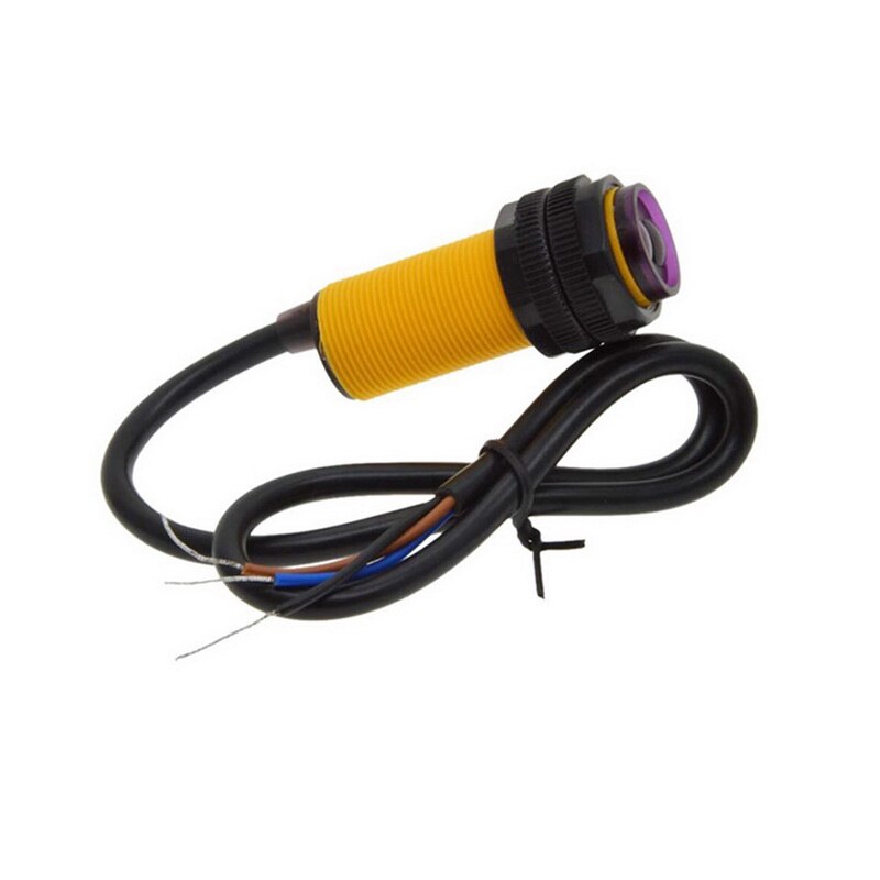 1pcs E18-D80NK/D50NK/D30NK/D10NK DC 5V NPN NO 3-Wire Infrared Obstacle Avoidance Photoelectric Sensor Switch 80cm Dete