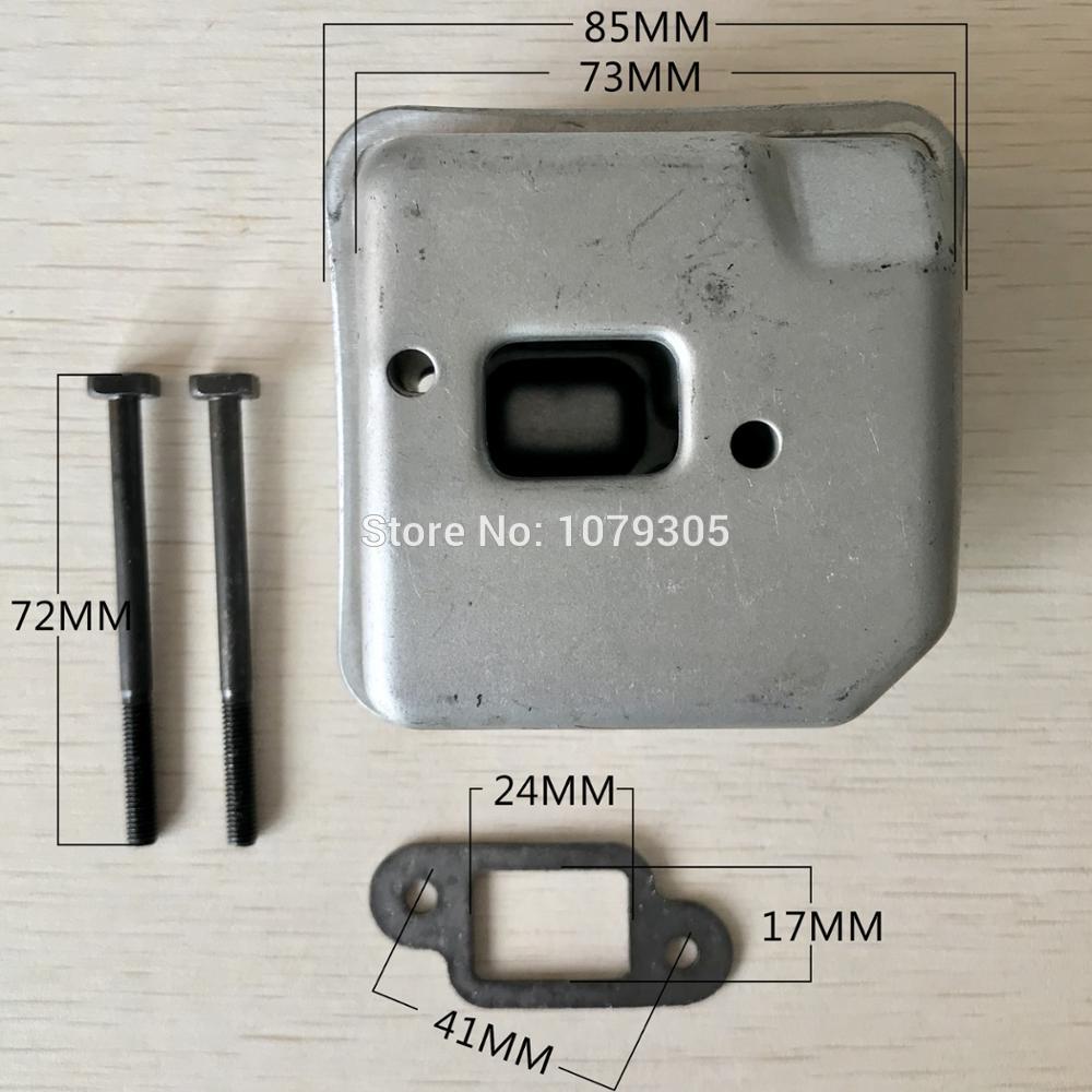 Uitlaatdemper Demper Pakking w/Bouten Kit fit Stihl 017 018 MS170 MS180 Kettingzagen Motoronderdelen