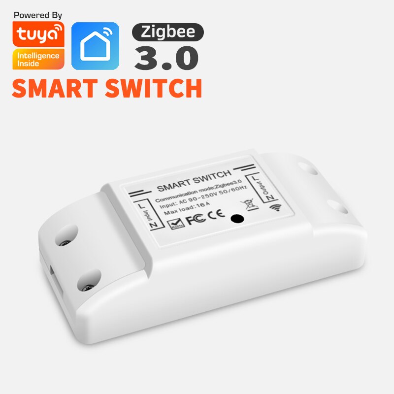 16A Universal Relay Switch Zigbee On / Off Switch for Light Fan Compatible with Google Home and Alexa Switch