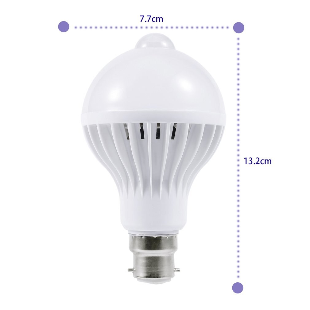 E27/B22 LED PIR Motion Sensor Lamp 5W/7W/9W Super Brightness PIR Infrared Human Body Induction Lamp Bulb Top