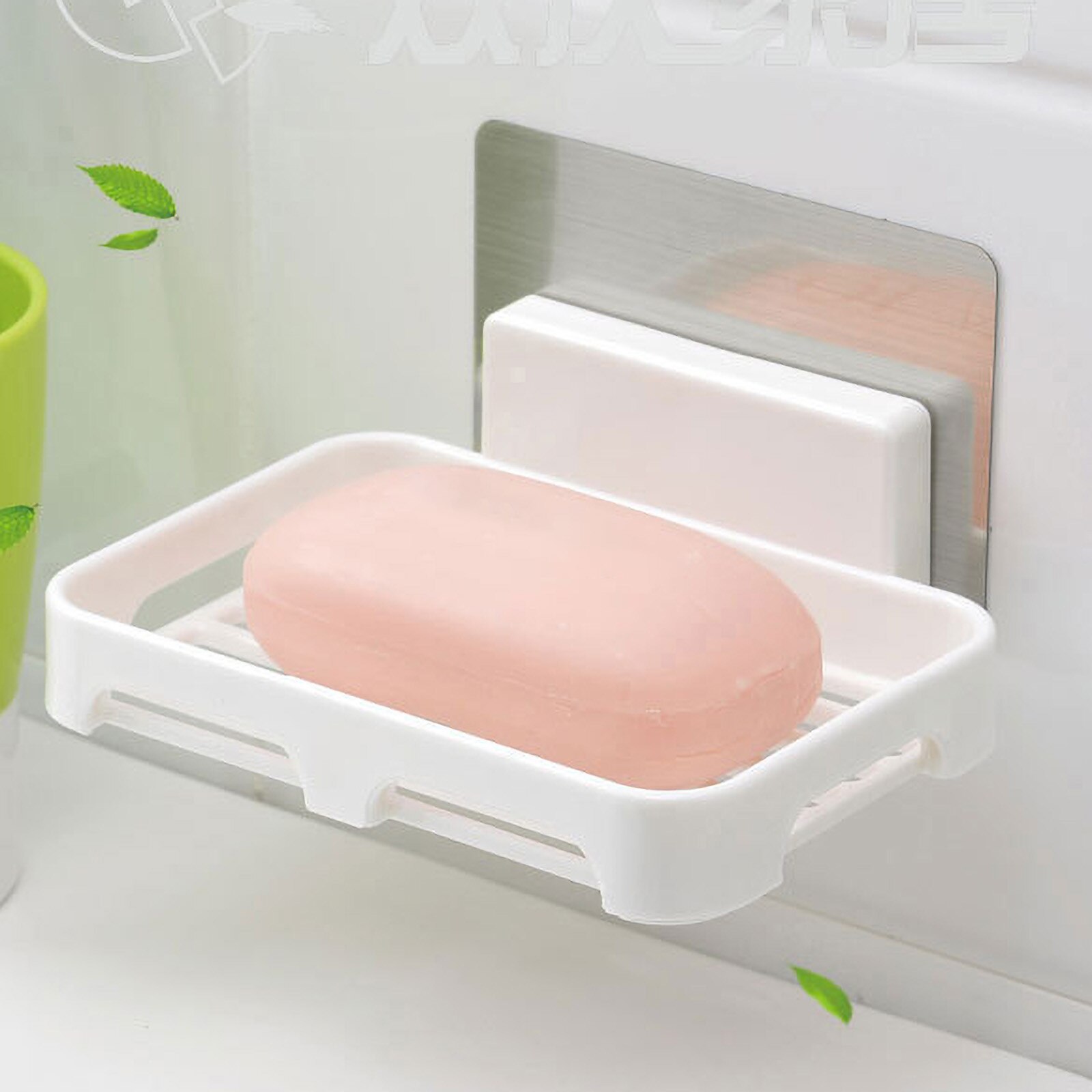 Solid Bathroom Soap Dispenser Plastic Soap Dispenser With Self-adhesive Waterproof Home Accessories