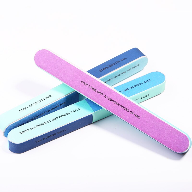 4 étapes lime tampon à ongles meulage ponçage bloc de polissage polissage coloré lime à ongles pédicure soins ongles Art outils