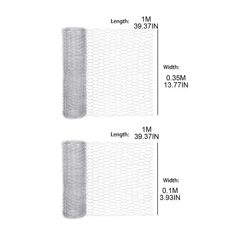 Durable Tear Resistant Chicken Rabbit Wire Net 0.35x1m/0.1x3m Multifunctional Animal Net Metal Wire Mesh Fence Anti Rust