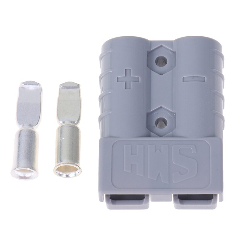 50A Car power plug connector (round hole) for Anderson Plug Power Pole Electrical Charger Battery Connector: Gray