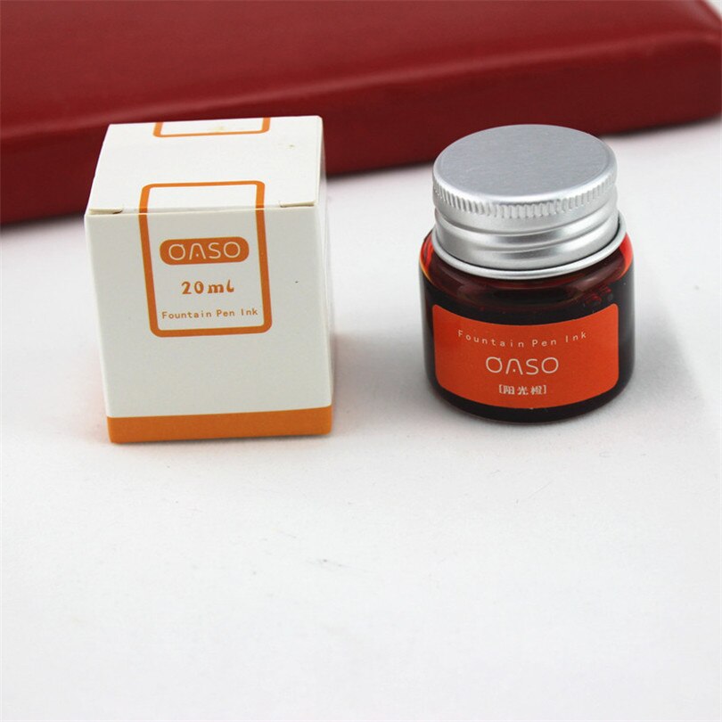 20ml Bottled Glass Smooth Writing Fountain Pen Ink Refill School Student Stationery Office Supplies 9 Colors: Y