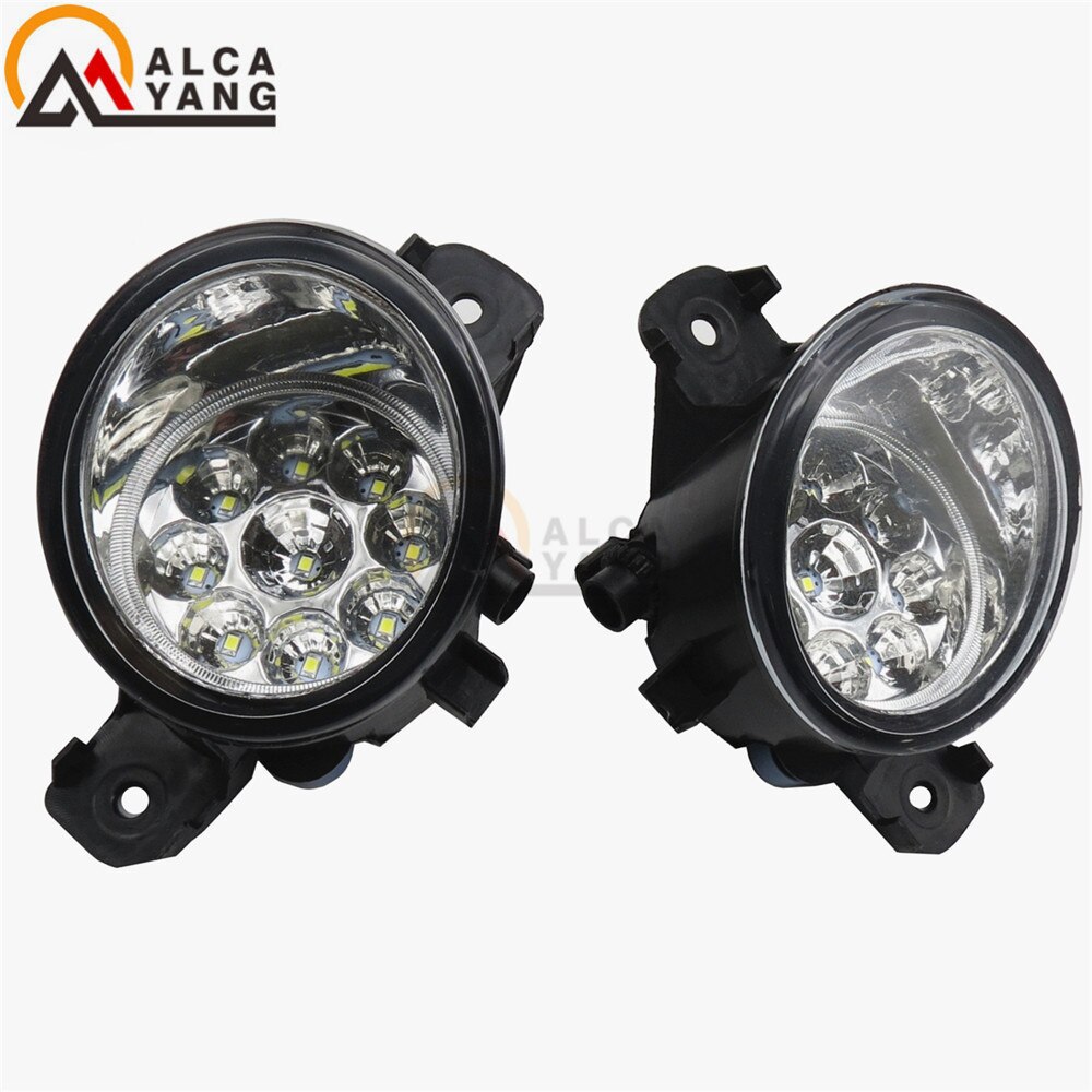 2 Stuks 12V Led/Halogeen Mistlampen Lights Drl Refit Voor Nissan Qashqai/Qashqai + 2 (j10, JJ10) 2007-2012og Lichten