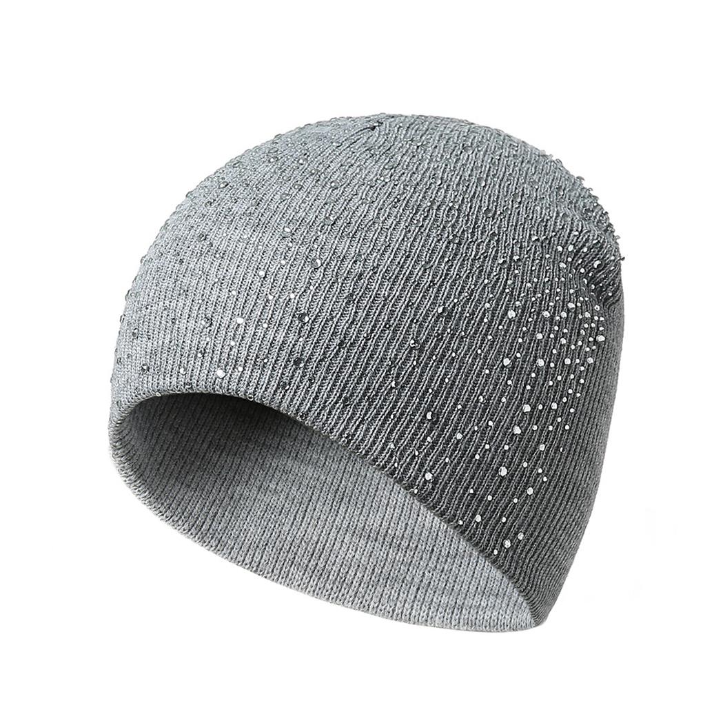 Bonnet en tricot de laine noire fait main : bonnet d'hiver unisexe - France