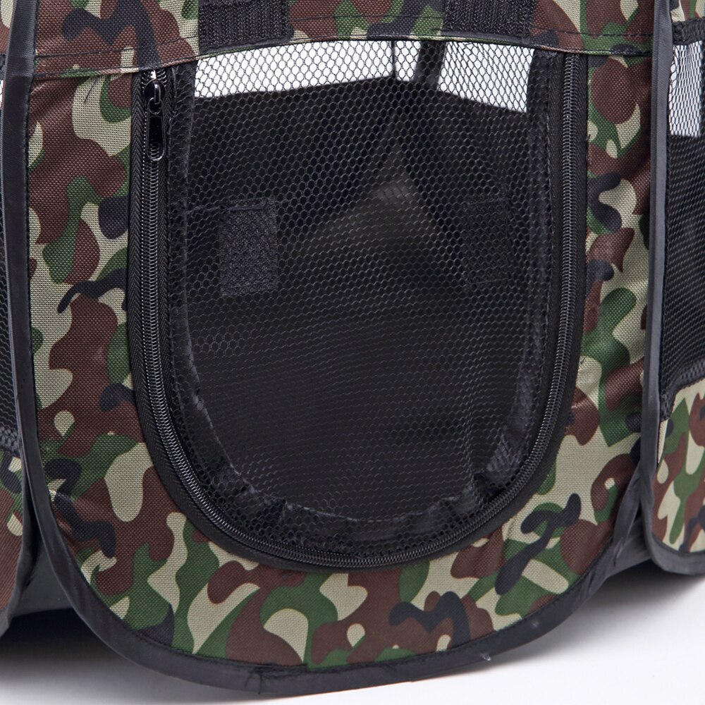 Camouflage Portable Foldable Pet Tent Playpen Cat Dogs Breathable Crate House Puppy Cage Fence Pet Dog Playpen Tent