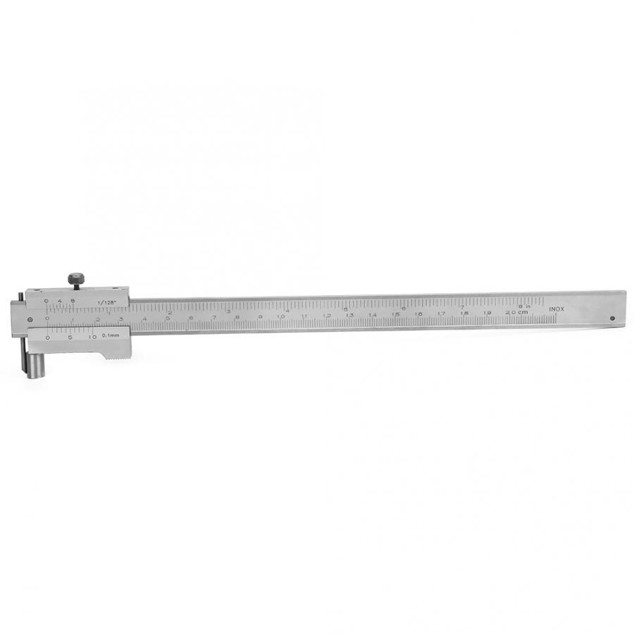Portable 0-200mm Stainless Steel Parallel Marking Gauge Vernier Caliper Metric Inch Measuring Scribing Tool Outside Micrometer