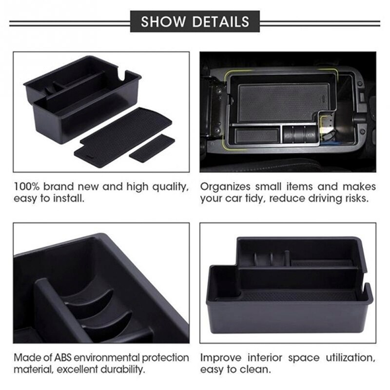Z.MYUKI Outlander middenconsole, opbergvak voor Mitsubishi Outlander PHEV 2019-2022, accessoires, originele armleuning, middenarmsteun