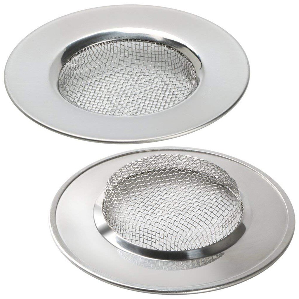 Home Kitchen Sink Drain Strainer Stainless Steel Mesh Basket Strainer 7.5cm/3in Metal Sink Strainer