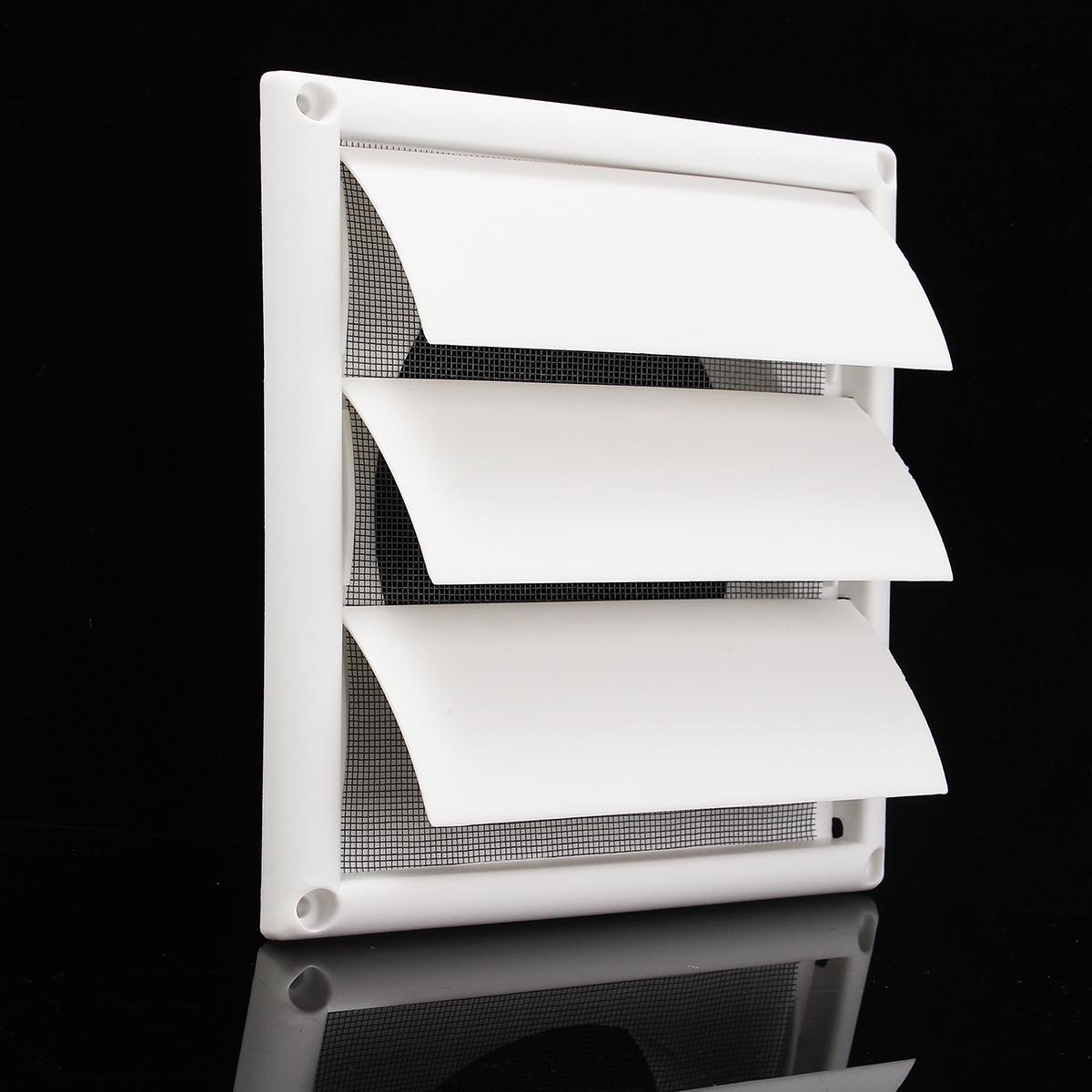 Air Vent 200x200x40mm Grille Ventilation Cover Plastic White Wall Grilles Duct Heating Cooling Vents For Kitchen Bathroom
