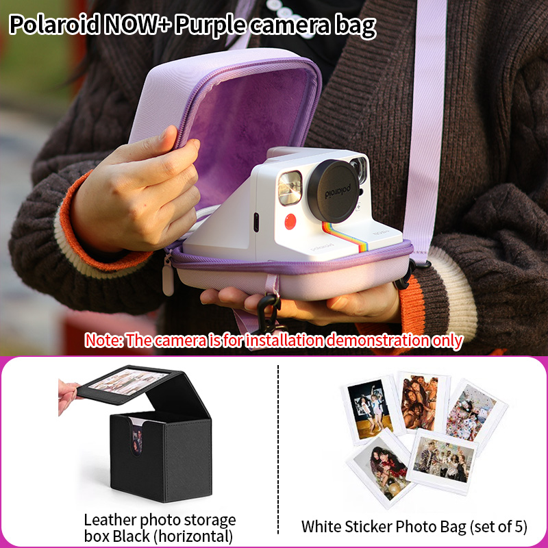 Suitable for Polaroid Now+/Go Gen2 camera bag storage bag, +Gen3/Gen3casual simple multifunctional portable bag: green