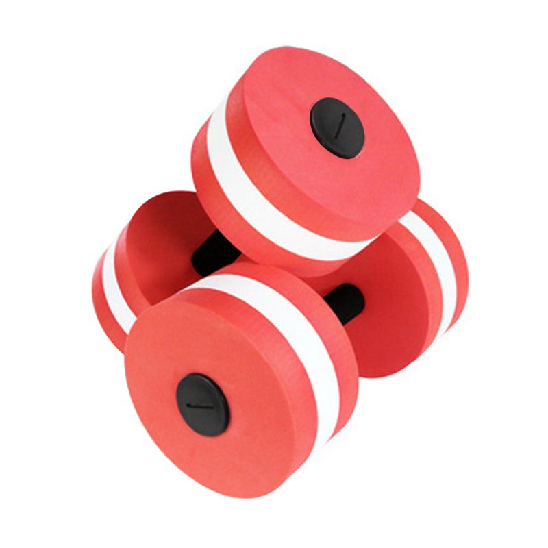 2 pièces EVA eau aquatique Fitness haltère piscine aérobic exercice entraînement moyen aquatique haltère Total Fitness entraînement: Rouge