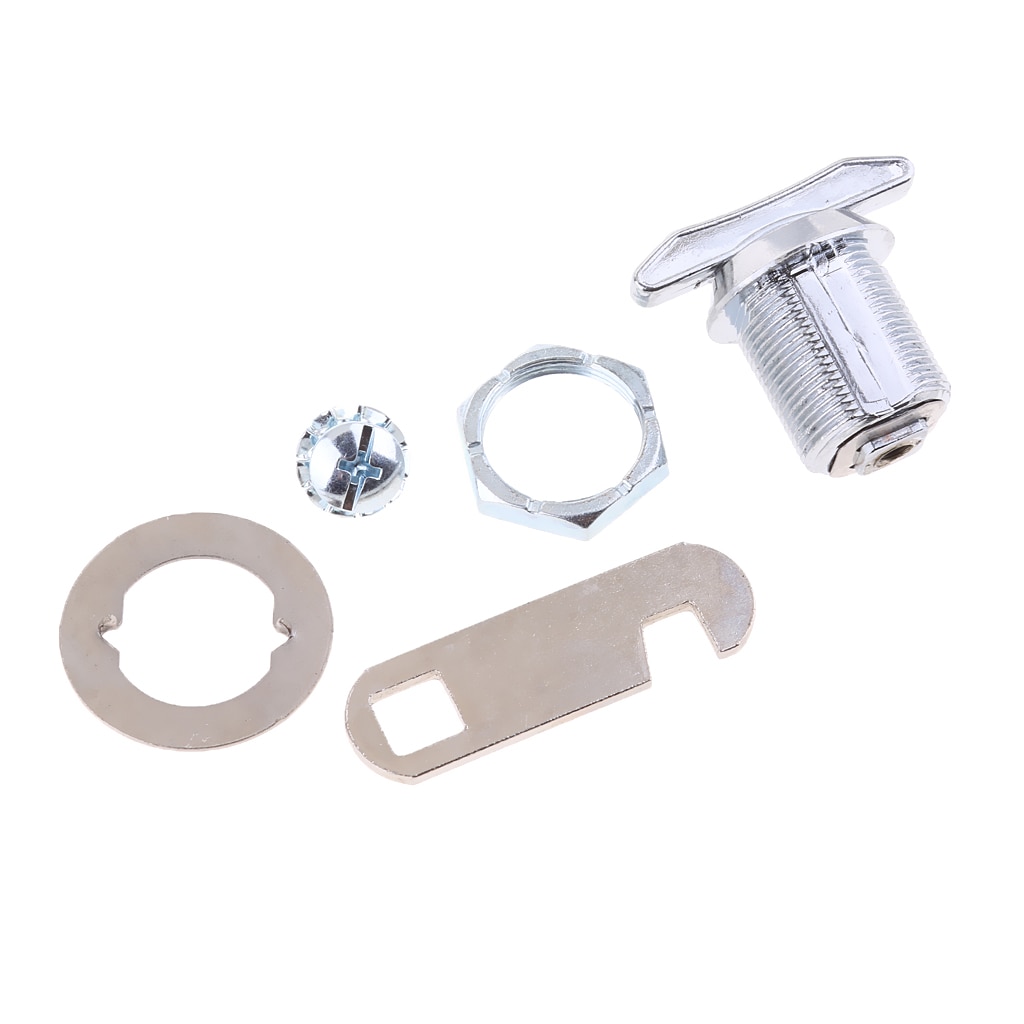 Uiversal Cabinet Desk Drawer Keyless Thumb Turn Lock with Chrome Finish 20mm