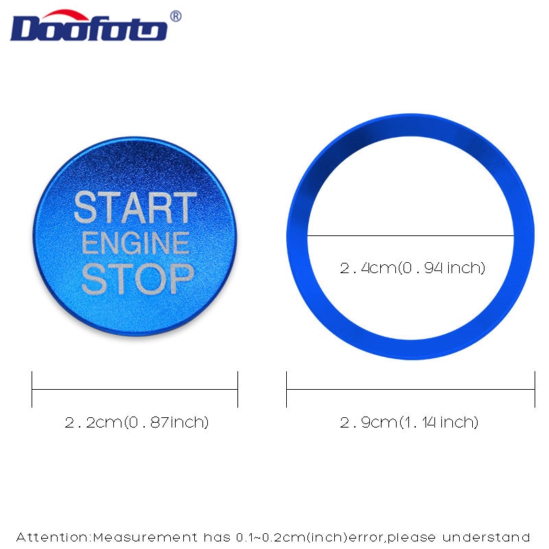 Doofoto Voor Alfa Romeo Start Stop Motor Knop Cover Ring Startknop Case Shell Styling Auto-interieur Sticker Accessoires