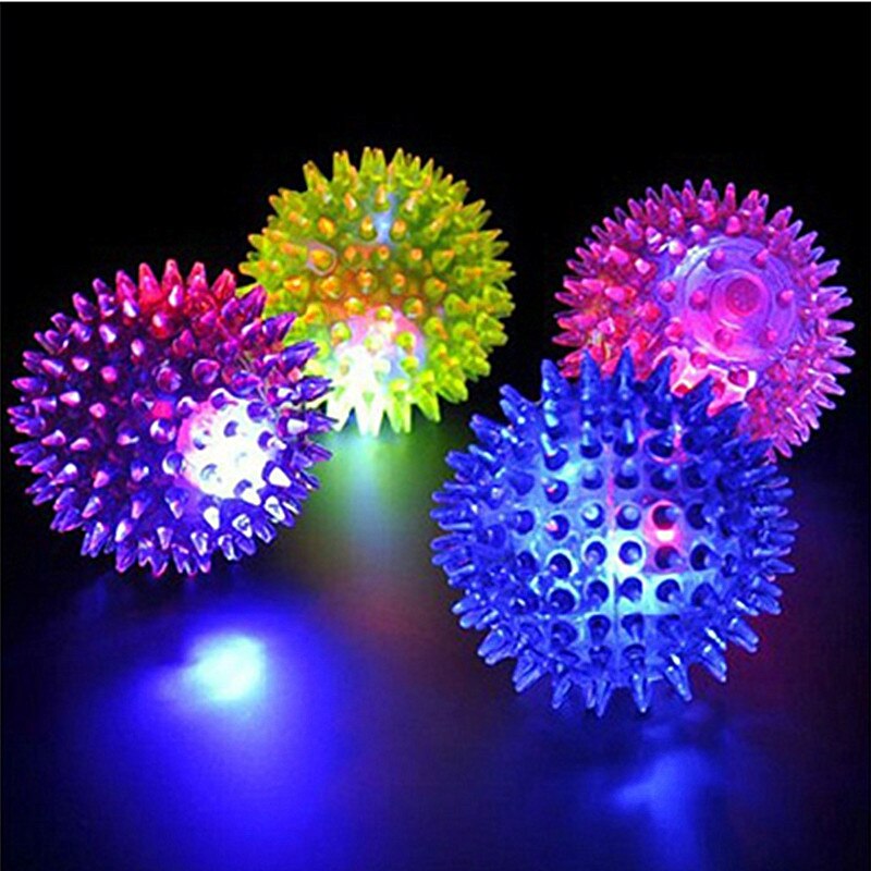 Balle de Massage lumineuse pour chien, jouet pour animaux de compagnie, coloré et doux: 6.5CM A