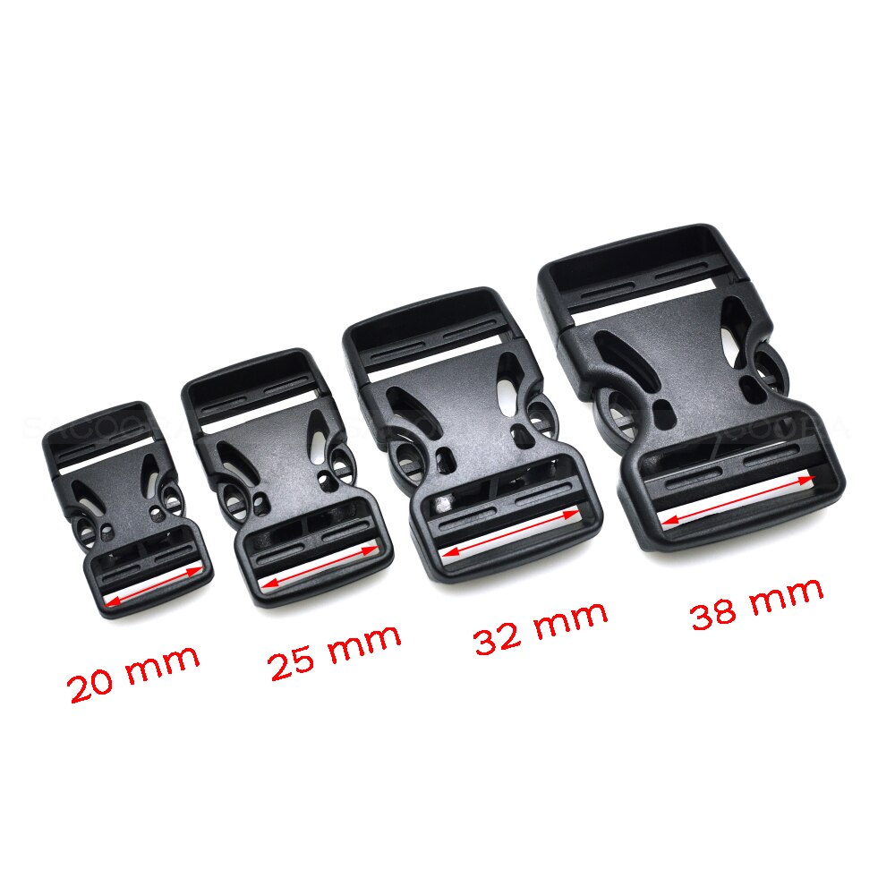 Plastic Dual Verstelbare Gesp Voor Rugzak Bandjes Bagage Outdoor sporttas gesp reizen gesp accessoires