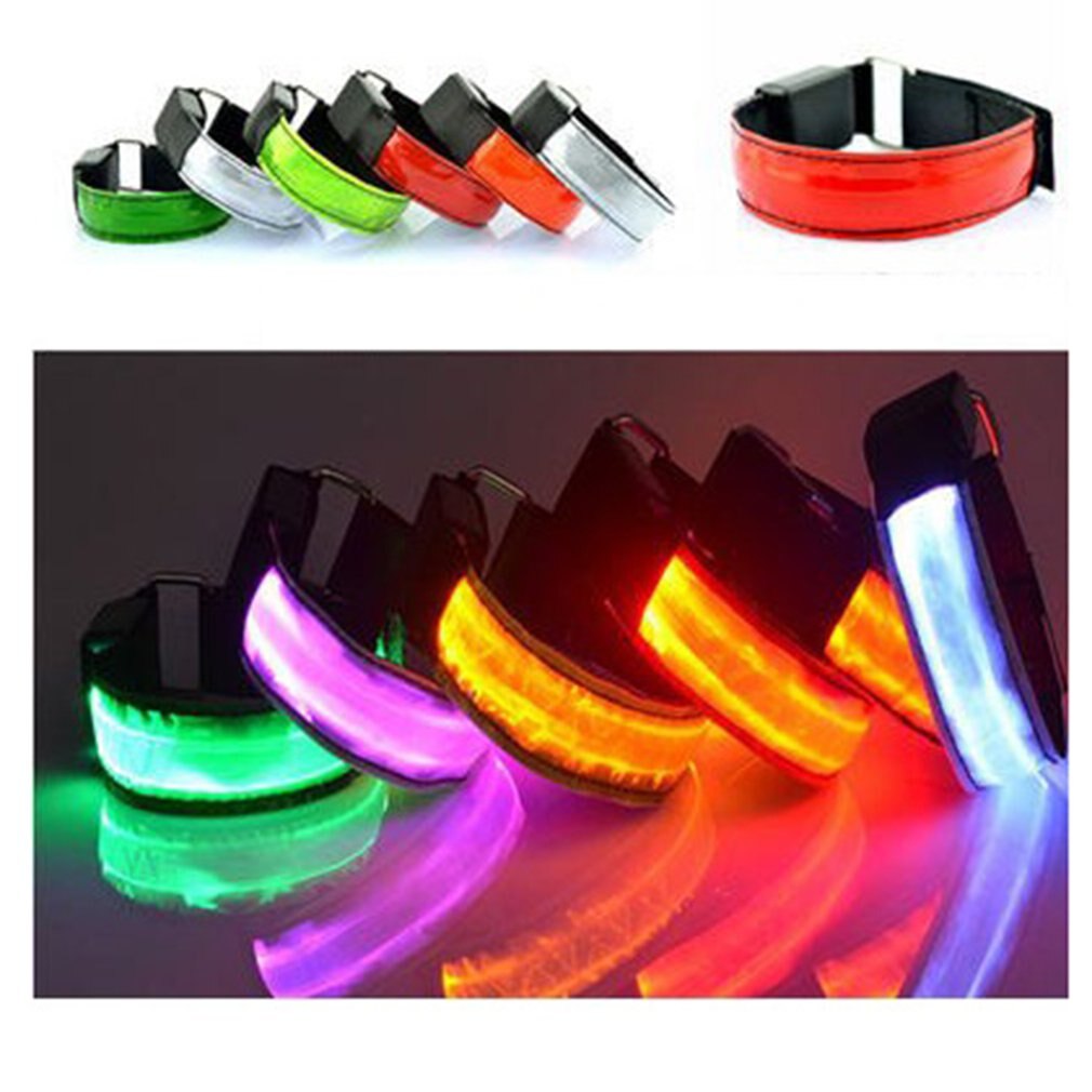 LED brassards éclairage vélo LED brassard lumineux sécurité Portable sport patinage partie brassard lampe bras ceinture