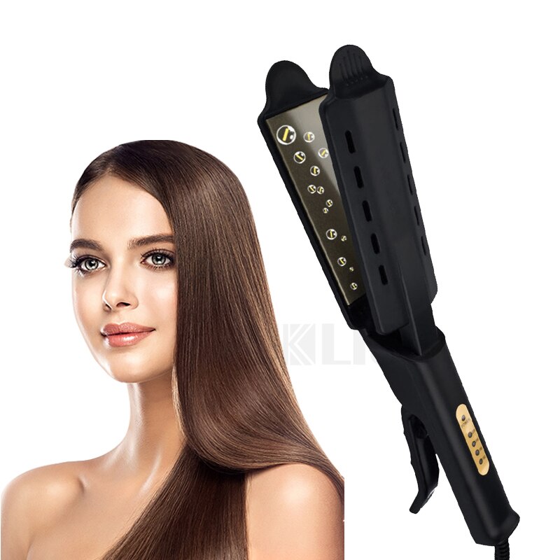Lisseur en céramique, fer plat, pour lisser les cheveux, ondulation, bigoudi