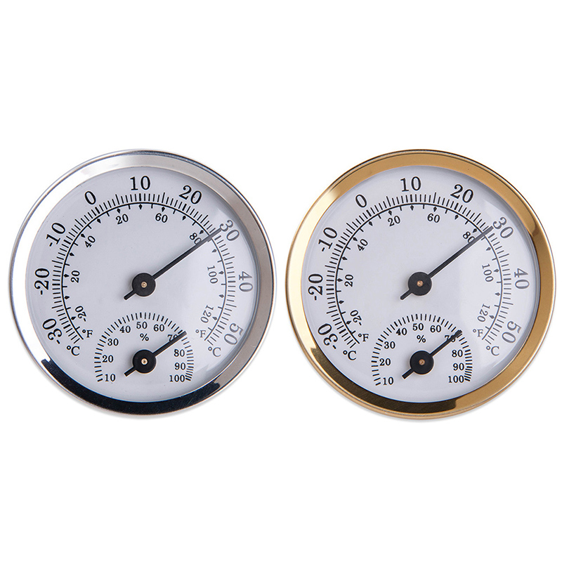 Huishoudelijke Vochtigheid Temperatuur Meter Gauge Wandmontage Temperatuur-vochtigheidsmeter Thermometer & Hygrometer Voor Sauna