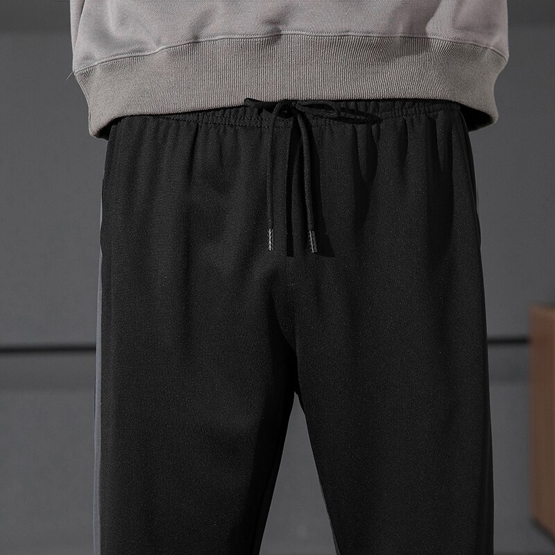 Winter Thick Warm Sports Pants Men Korean Style Trousers Men's Warm Drawers Autumn Winter Clothing Pants Mid-Waist Sportswear