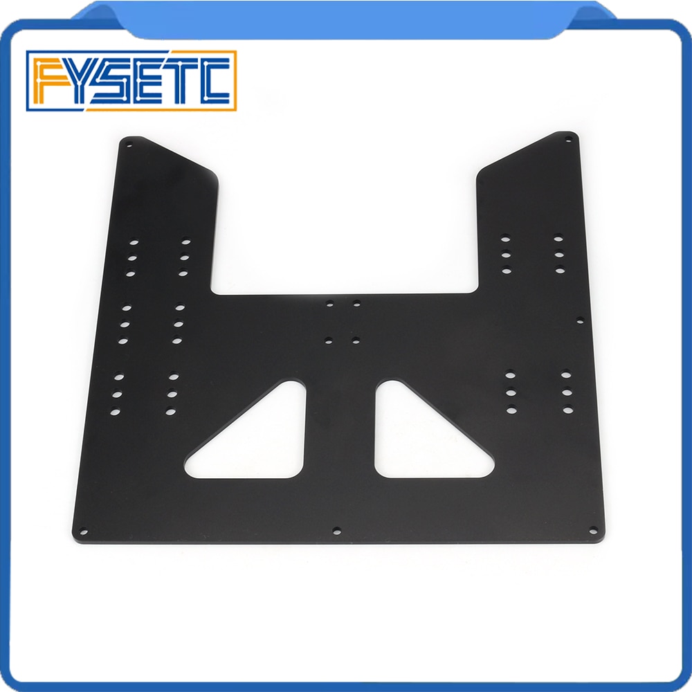 Black Upgrade Y Carriage Anodized Aluminum Plate For A8 Hotbed Support For Prusa I3 Anet A8 3D Printers