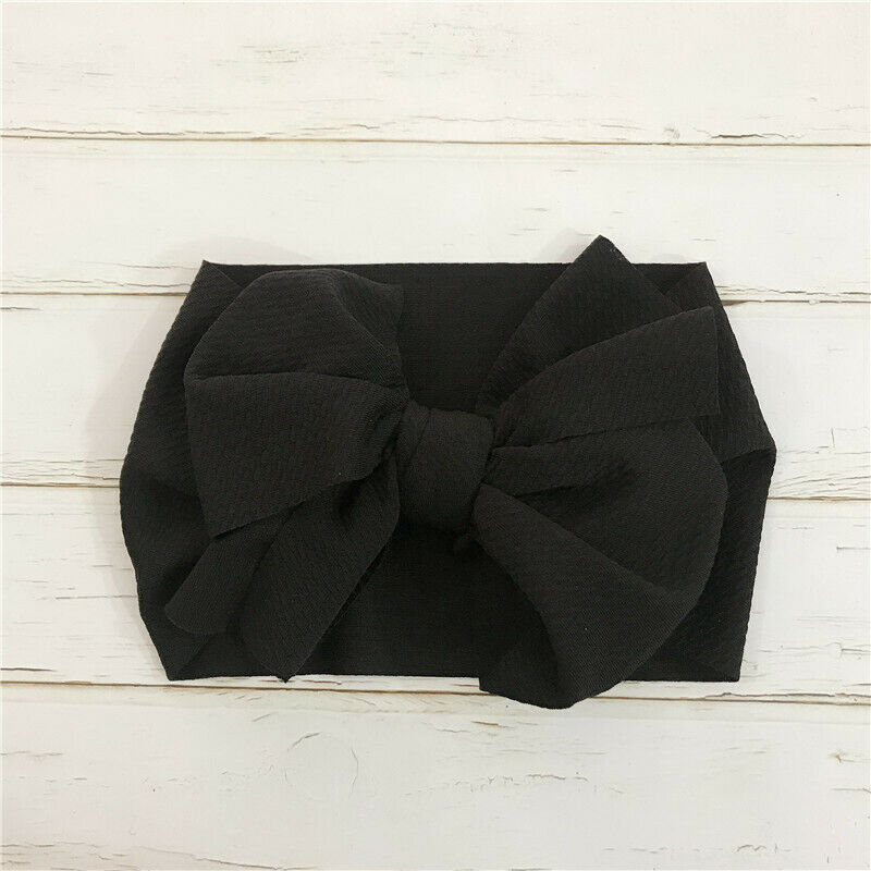 Baby Toddler Kids Girls Bow Hairband Turban Knot Cute Headband Headwear: D