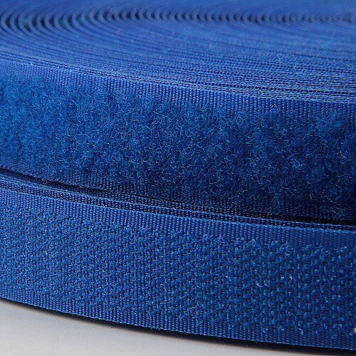 2Cm Polyester Nylon Klittenband Tape Geen Lijm Sluiting Tape Diy Sluiting Naaien Kledingstuk Accessoires Geen Lijm: blue