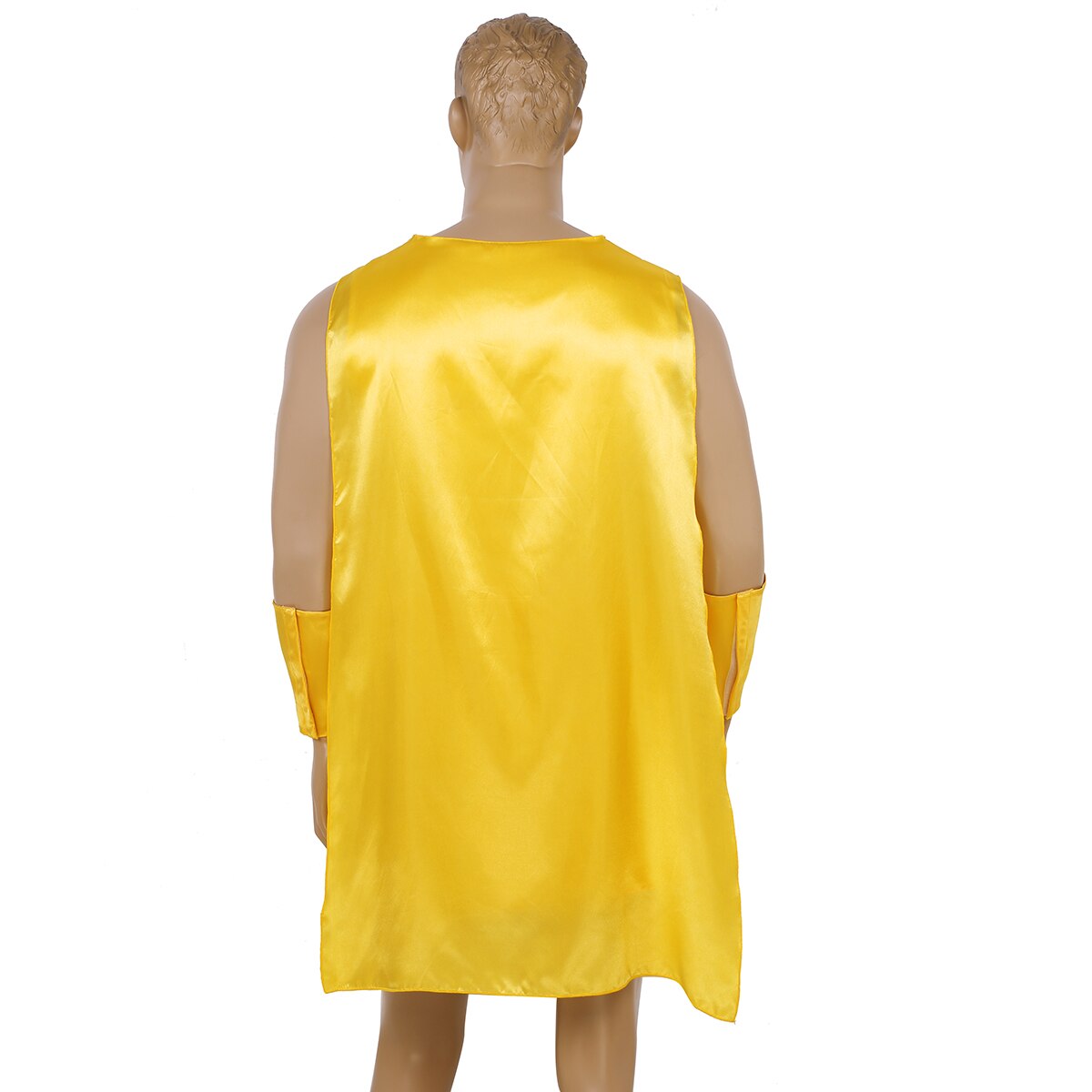Mannen Volwassenen Mythische God Kostuum Deluxe Classic Toga Tuniek Kostuum Jurk Bevestigd met Goud Satijn Cape Riem en Pols Kaphandschoenen